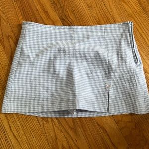 Unif gingham skort size M- no known flaws to me!